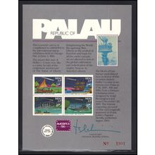 Event Card Palau AMERIPEX '86 (No Stamp) Box0331