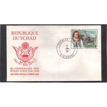 FDC Int'l Chad Honoring USA Bicentennial (Cachet-U/A) CV01034