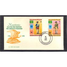 FDC Int'l Mauritania Honoring USA Bicentennial (Cachet-U/A) CV01076