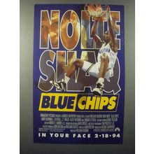 1994 Blue Chips Movie Advertisement - Nick Nolte and Shaquille O'Neal