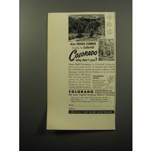 1951 Colorado Department of Public Relations Ad - Colorful Colorado