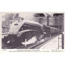 Dominion Of Canada Train at Kings Cross Station in 1962 Postcard