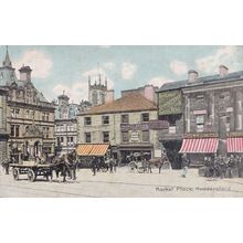 Huddersfield Market Place York Shureys Publications Postcard