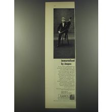 1956 Ampex 600 Portable Tape Recorder Ad - Immortalized by Ampex