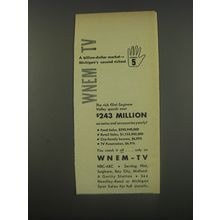 1956 WNEM-TV Station Ad - A billion-dollar market