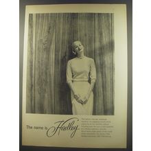 1956 Hadley Slipover Cashmere Sweater Ad - The name is Hadley