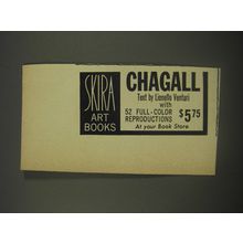1956 Skira Art Books Advertisement - Chagall text by Lionello Venturi