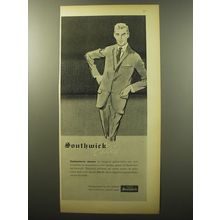 1960 Southwick Suits Ad - Collectors' Items