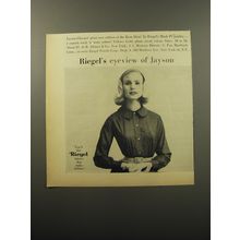 1960 Riegel Fabric Advertisement - Jayson Classics Eton Shirt