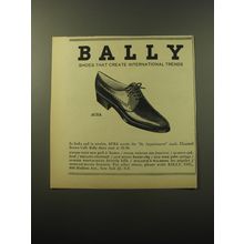 1960 Bally Agra Shoes Ad - Bally shoes that create international trends
