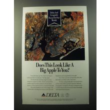 1992 Delta Air Lines Ad - Does this look like a big Apple to you?