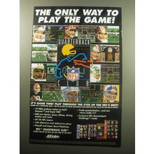 1994 Acclaim NFL Quarterback Club Video Game Ad - The only way to play the game