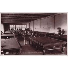 Butlins Holiday Camp Billiard Room Filey Yorkshire Old RPC Postcard