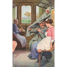 Volkerkrieg 1914 1915 Wieder Daheim German WW1 Postcard