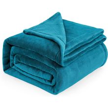 Bedsure Fleece Blankets Queen Size Teal - Bed Blanket Soft Lightweight Plush Fuz