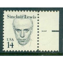 1856 14c Sinclair Lewis Fine MNH Dry Gum P#S R 1 ZA1762