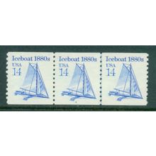 2134 14c Iceboat Very Fine MNH Dry Gum PNC 1/3 W0409
