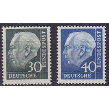 GERMANY BUND [1957] MiNr 0259-60 y ( **/mnh ) Papier fluoresz.