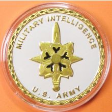 US Army, Military Intelligence. Challenge Coin. 1.50". 66b.