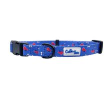 Cutie Ties Fun Design Dog Collar Small Red/White/Bones