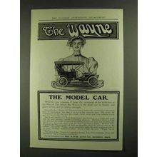 1907 The Wayne 30 Car Ad - The Model Car