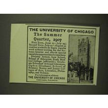 1907 The University of Chicago Ad - Summer Quarter