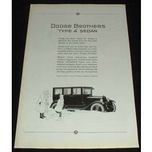 1923 Dodge Type A Sedan Ad, NICE!!