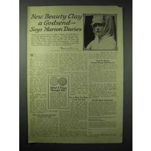 1923 Domino Complexion Clay Ad - Marion Davies