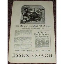 1923 Essex Coach Ad, Year Round Comfort NICE!