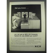 1963 NCR 315 Computer System Ad - Did You Know?
