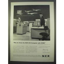 1963 NCR 315 Computer with CRAM Ad - Lockheed