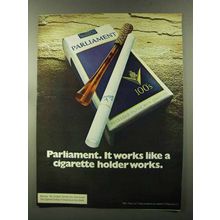 1973 Parliament Cigarettes Ad - Like a Holder