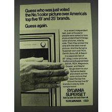 1978 Sylvania Superset TV Ad - Voted No.1 Color Picture