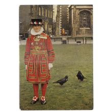 YEOMAN QUARTERMASTER, TOWER OF LONDON. unused postcard by J Arthur Dixon =