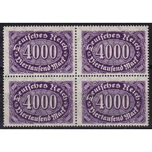 GERMANY REICH [1922] MiNr 0255 ( **/mnh ) [01] 4er