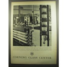 1952 Corning Glass Center Ad - This glass heat exchanger and scrubbing column