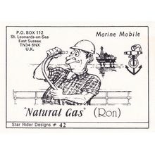 Natural Gas Man Ron Oil Rig Repair QSL Sussex Radio Card