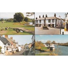 Garstang River Wyre Royal Oak Hotel Lancashire Postcard