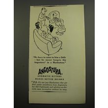 1952 Angostura Aromatic Bitters Ad - Virgil Partch Cartoon - We have to Cater