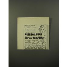 1954 Tea and Sympathy Play Ad - Restores our theatre to an art again.