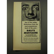 1954 Simon and Schuster Book Ad - Dali's Mustache by Salvador Dali