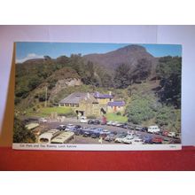 CAR PARK & TEA ROOMS, LOCH KATRINE, TROSSACHS, unused vintage postcard =