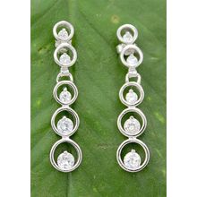 Earrings - 925 Sterling Silver w/ CZ - Journey Collection - ER-PER86531CL