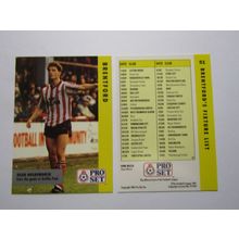 51. Brentford - D Holdsworth - Pro Set 1990/91 Football Fixture List Card (ef1)