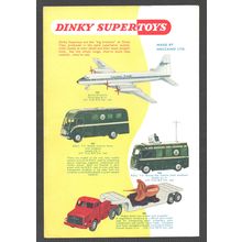 DINKY SUPERTOYS BBC CONTROL / ROVING EYE Original Vintage 1960 Magazine Advert