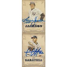 REGGIE JACKSON & C.C. SABATHIA AUTO 2013 NEW YORK YANKEES HOF WORLD CHAMPIONS