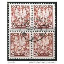1953 Michel P158 - fine used (o) - block of 4