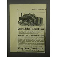 1911 Wood Bros. Thresher Co. Plow Engine Ad