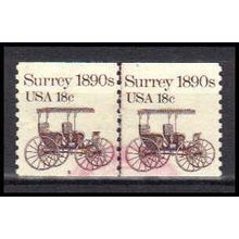 Used 1907 18c Surrey Fine CNP Left 5 PA0526