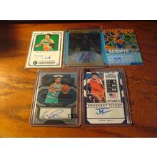 1999-2020, 5-Autographed Basketball Cards, RILLER/BOWDLER +++